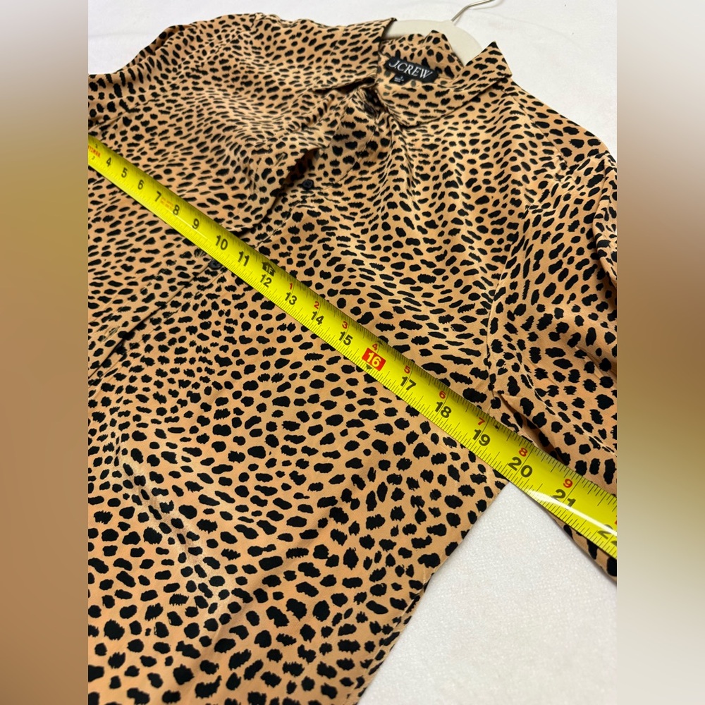 J Crew Amelia shirt-dress in cheetah print NWT - Picture 12 of 13